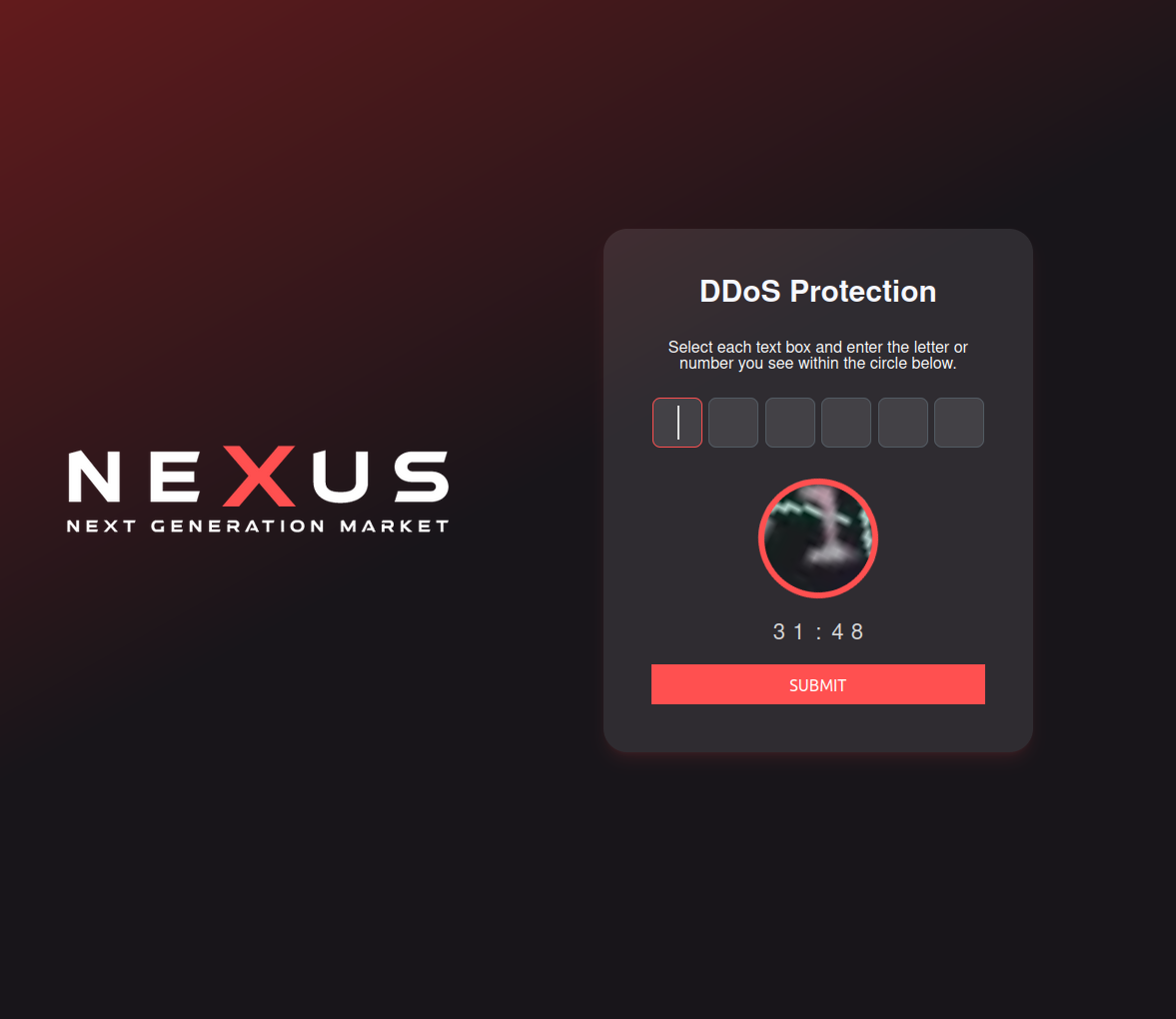 Advanced DDoS Protection Interface showing security verification